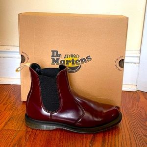 Dr. Martens Cherry Red Vegan Chelsea Boots